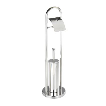 WENKO 16993100 - Zestaw WC VASTO 22x81 cm stal nierdzewna/srebrny