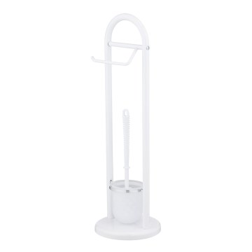 WENKO 17092100 - Szczotka do WC SIENA 19x63 cm biała/satyna