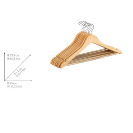 WENKO 17219008100 - Wieszaki ECO 45x23,5 cm brązowe