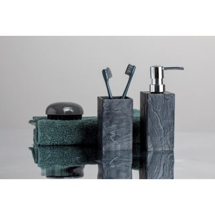 WENKO 17920100 - Kubek łazienkowy SLATE ROCK 6,4x10,5 cm antracyt