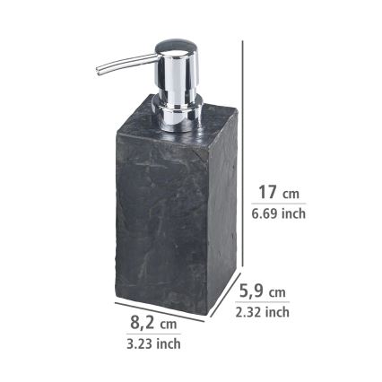 WENKO 17921100 - Dozownik mydła SLATE ROCK 250 ml antracyt