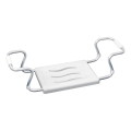 WENKO 17930100-Siedzisko do wanny SECURA 26x18 cm białe/srebrne