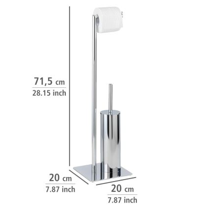 WENKO 18562100 - Szczotka do WC RECCO 20x71,5 cm błyszczący chrom