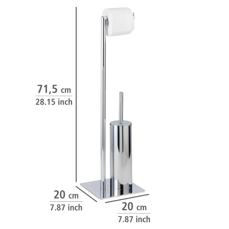 WENKO 18562100 - Szczotka do WC RECCO 20x71,5 cm błyszczący chrom