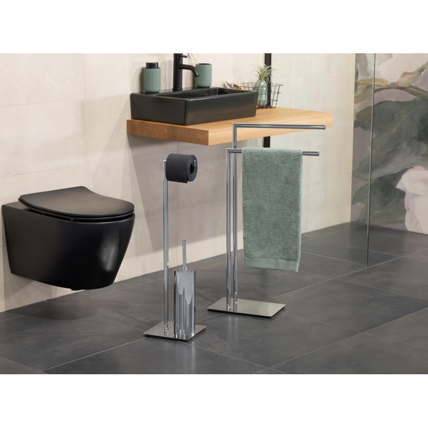 WENKO 18562100 - Szczotka do WC RECCO 20x71,5 cm błyszczący chrom