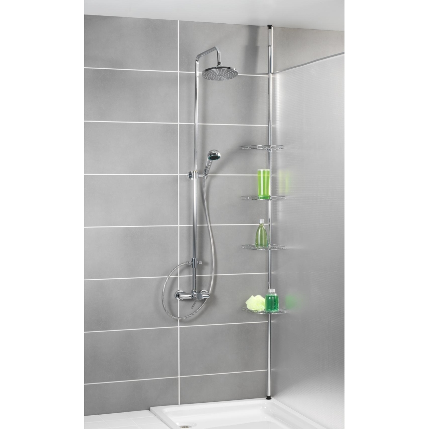 WENKO 18596100 - Narożny element PREA 28x200 cm stal nierdzewna/chrom błyszczący