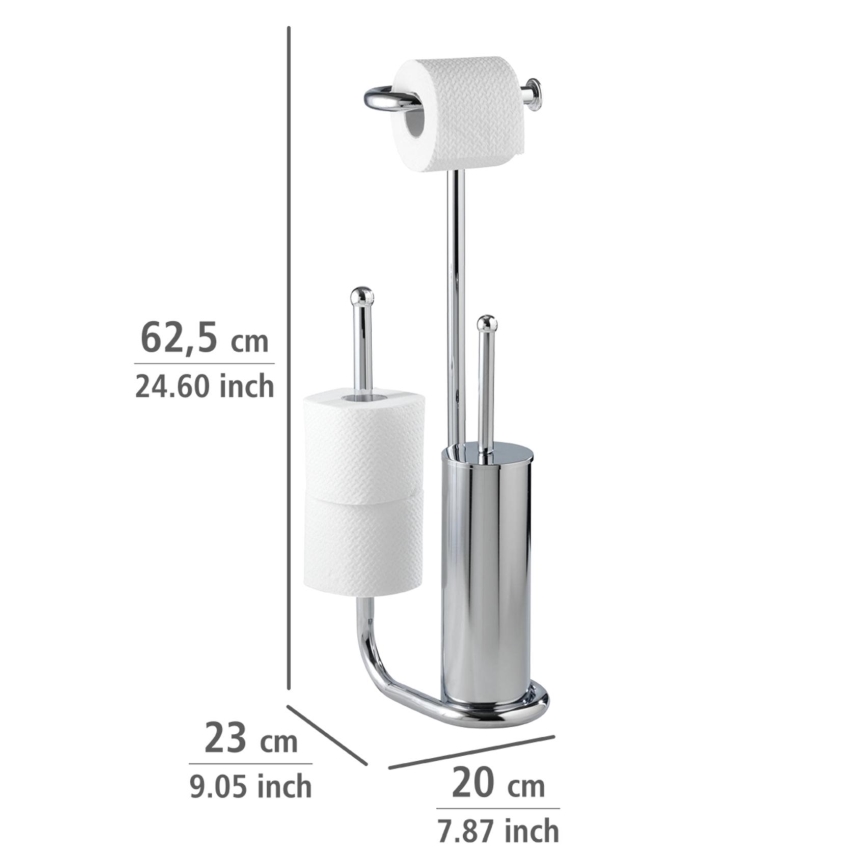WENKO 18730100 - Szczotka do WC UNIVERSALO 20x62,5 cm chrom błyszczący