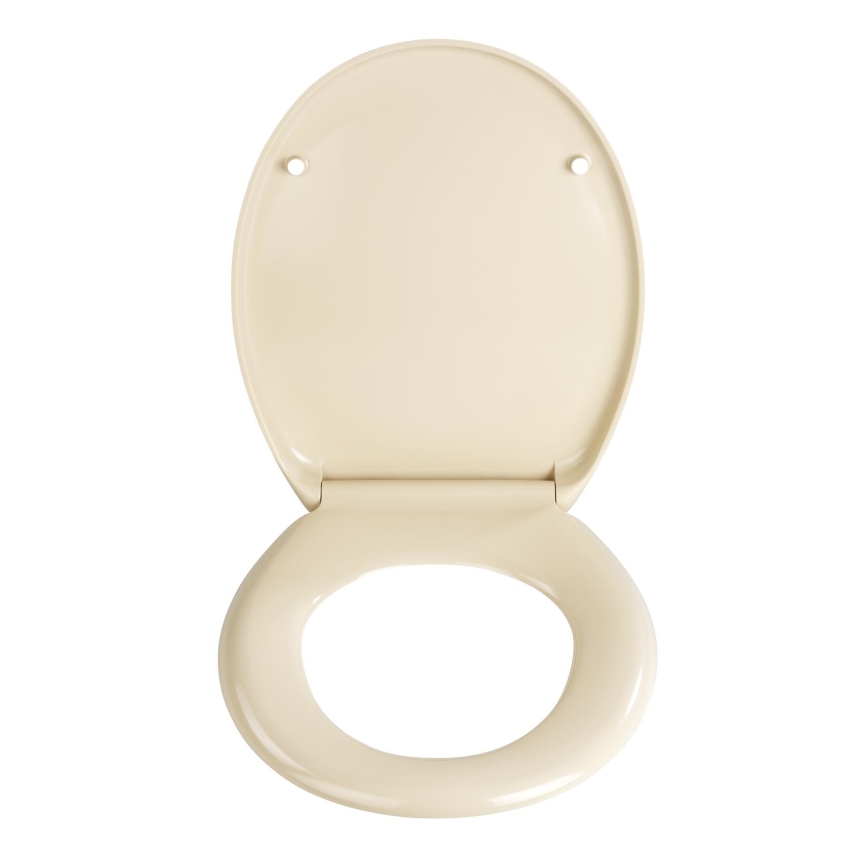 WENKO 18760100-deska sedesowa OTTANA 37,5x44,5 cm beżowa/srebrna