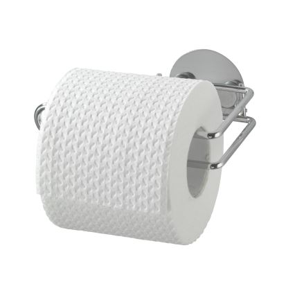 WENKO 18774100-Uchwyt na papier toaletowy TURBO-LOC OKRĄGŁY STAL 14x9 cm chrom
