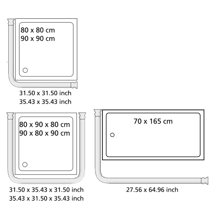 WENKO 19216100 - Uchwyt do drążka UNIVERSAL 2,5x2,5 cm biały