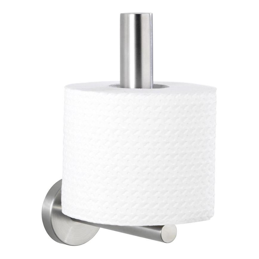 WENKO 19613100 - Uchwyt na papier toaletowy BOSIO MATT 8x18 cm stal nierdzewna/srebrny