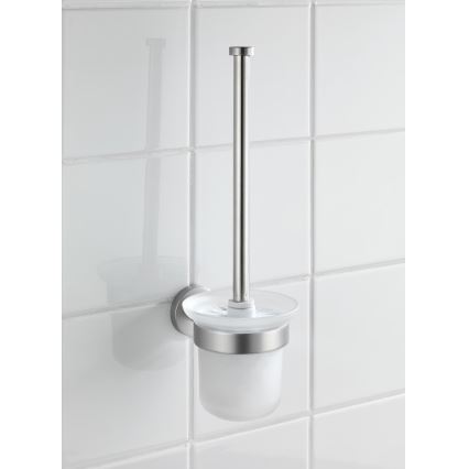 WENKO 19614100 - Szczotka WC BOSIO MATT 10x14 cm stal nierdzewna/srebrna/satynowa