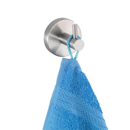 WENKO 19621100 - Haczyk BOSIO MATT 5,5x5,5 cm stal nierdzewna/srebrny