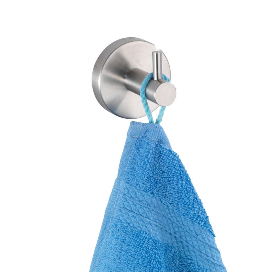 WENKO 19621100 - Haczyk BOSIO MATT 5,5x5,5 cm stal nierdzewna/srebrny