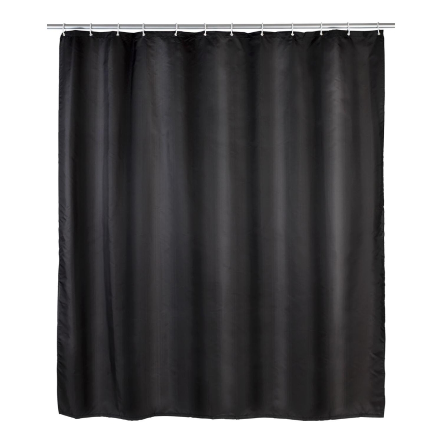 WENKO 20043100 - Zasłona prysznicowa 180x200 cm czarna