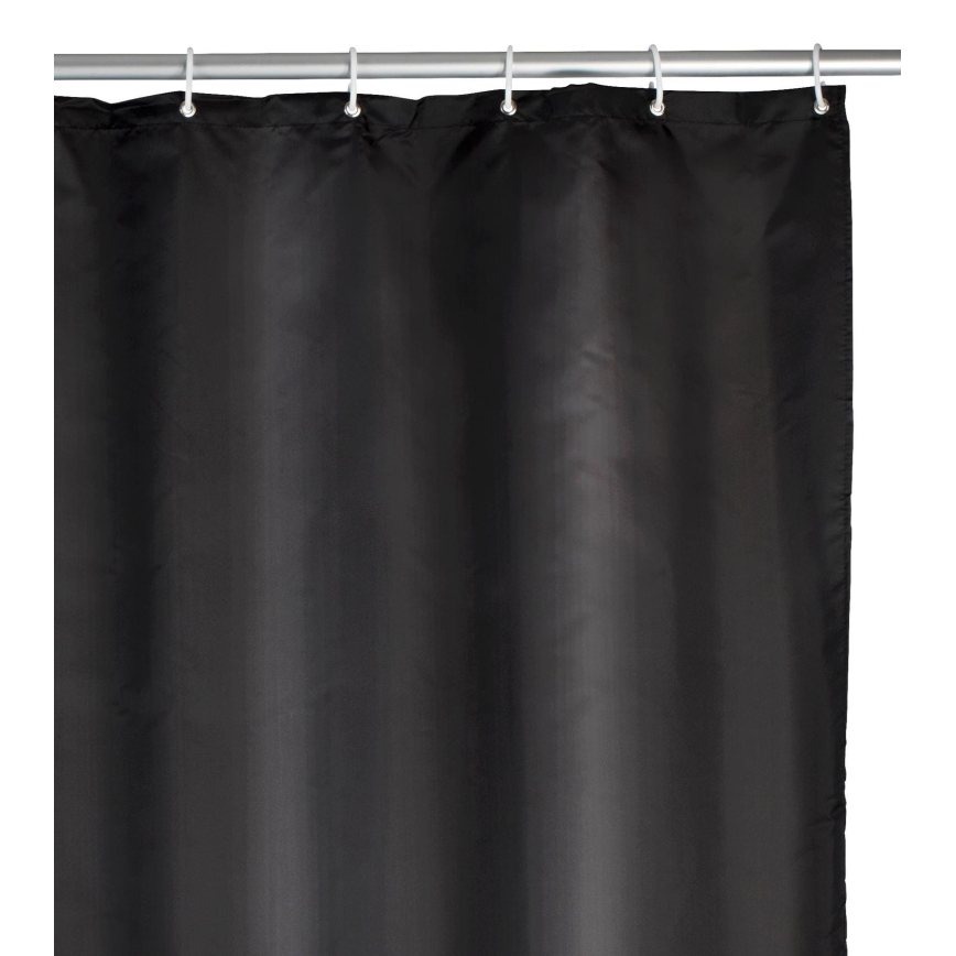 WENKO 20043100 - Zasłona prysznicowa 180x200 cm czarna