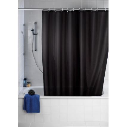 WENKO 20043100 - Zasłona prysznicowa 180x200 cm czarna