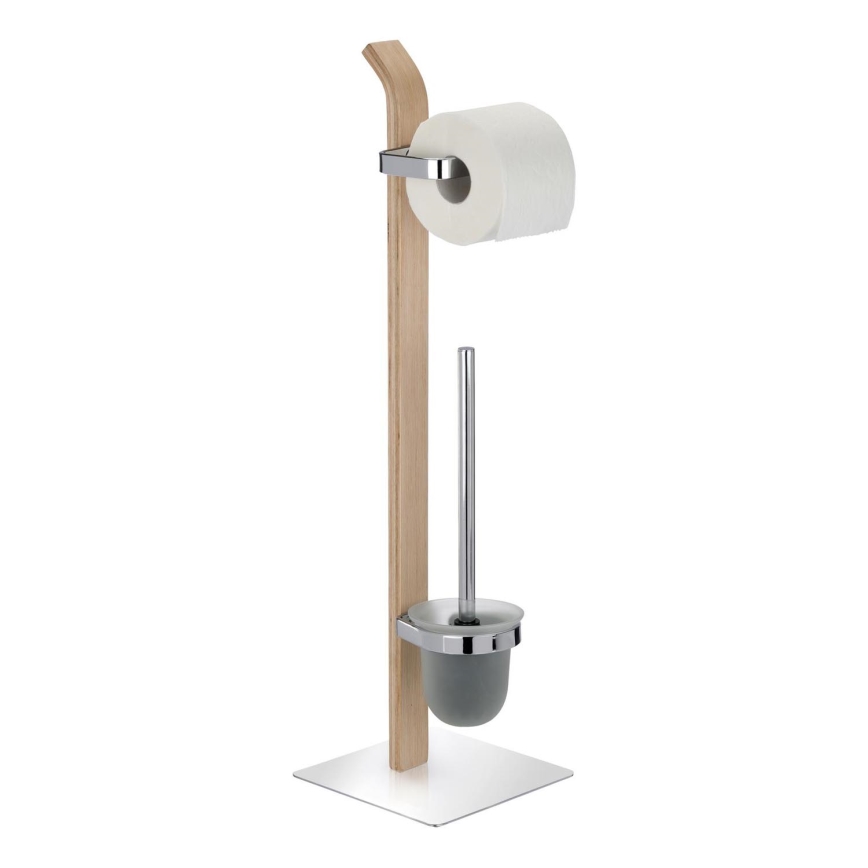 WENKO 20397100 - Szczotka do WC SAMONA 20x71,5 cm chrom/brązowy/satynowy