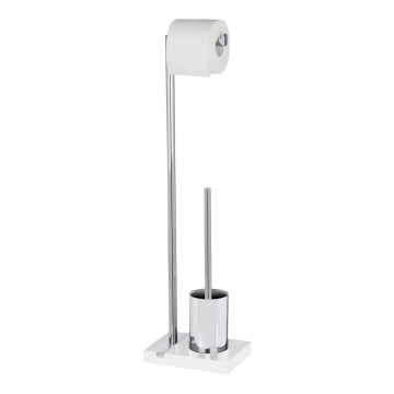WENKO 20486100 - Szczotka WC NOBLE 20x74 cm chrom/biały