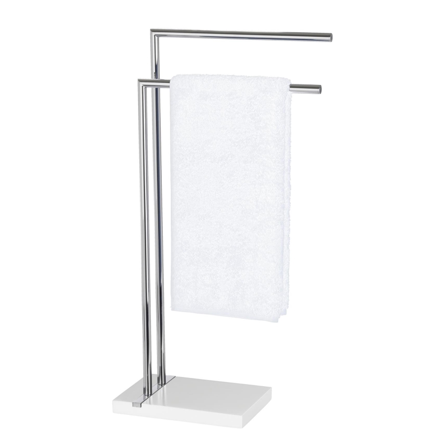 WENKO 20487100 - Stojak na ręczniki NOBLE 45,5x82 cm chrom błyszczący/biały