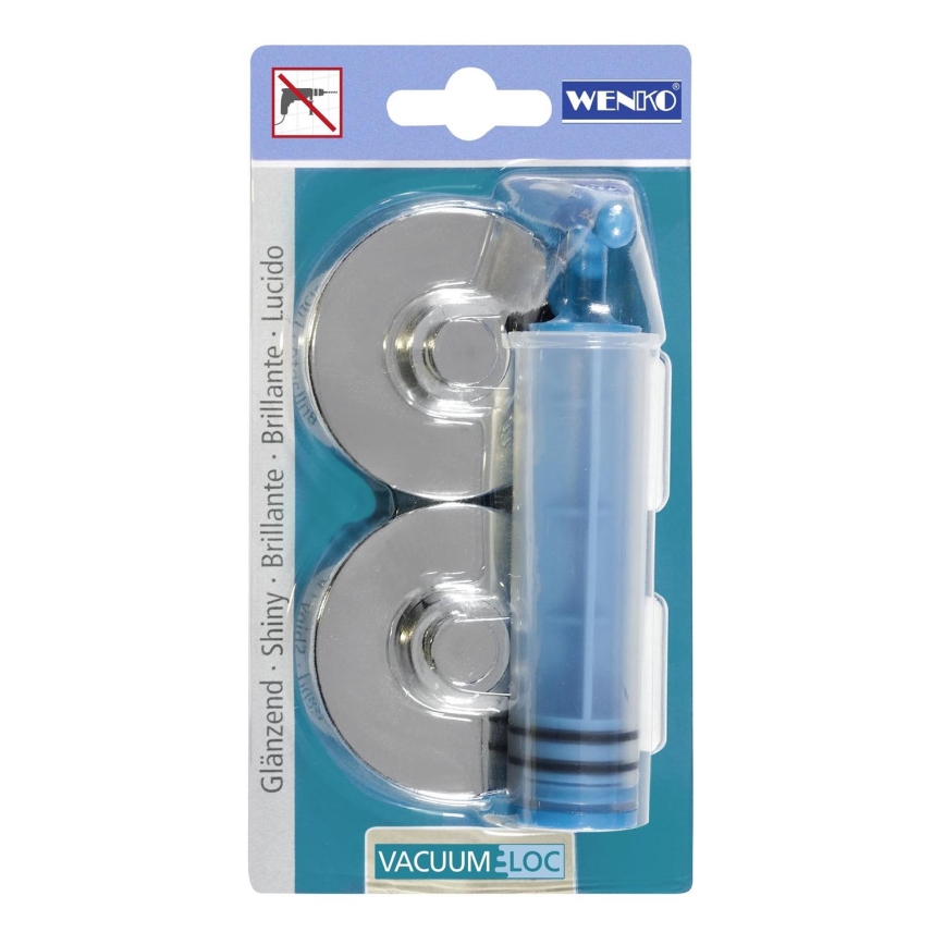 WENKO 20643100 – Adapter CLA+PREM+STYLE AD VL 6x2,8 cm błyszczący chrom