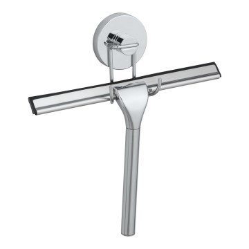 WENKO 20877100-Ściągaczka VACUUM-LOC RUND STAL 24,5x25 cm stal nierdzewna/połysk. chrom/srebrny