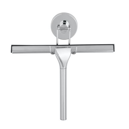 WENKO 20877100-Ściągaczka VACUUM-LOC RUND STAL 24,5x25 cm stal nierdzewna/połysk. chrom/srebrny