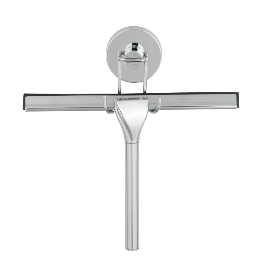 WENKO 20877100-Ściągaczka VACUUM-LOC RUND STAL 24,5x25 cm stal nierdzewna/połysk. chrom/srebrny