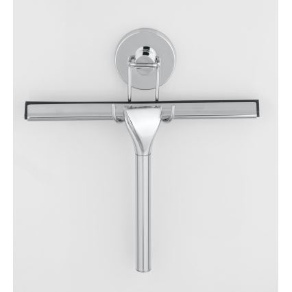 WENKO 20877100-Ściągaczka VACUUM-LOC RUND STAL 24,5x25 cm stal nierdzewna/połysk. chrom/srebrny