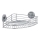 WENKO 20887100 - Półka VACUUM-LOC RUND STAH 31x22,5 cm, chrom błyszczący