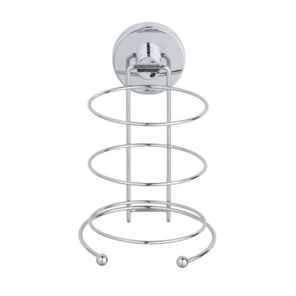 WENKO 20896100 - Uchwyt na suszarkę do włosów VACUUM-LOC MILAZZO 12x17 cm, błyszczący chrom
