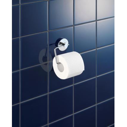 WENKO 20899100-Uchwyt na papier toaletowy VACUUM-LOC MILAZZO 13x10,5 cm chrom błyszczący