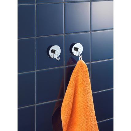 WENKO 20900100-Haczyk VACUUM-LOC okrągły stalowy 6x6,7 cm chrom błyszczący