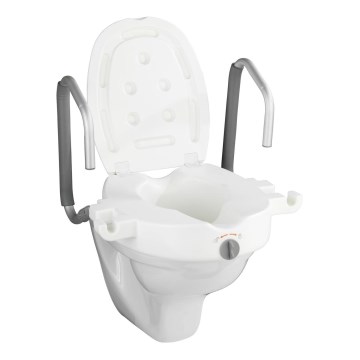 WENKO 20924100-Deska sedesowa SECURA 55x47,5 cm biała/srebrna