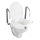 WENKO 20924100-Deska sedesowa SECURA 55x47,5 cm biała/srebrna