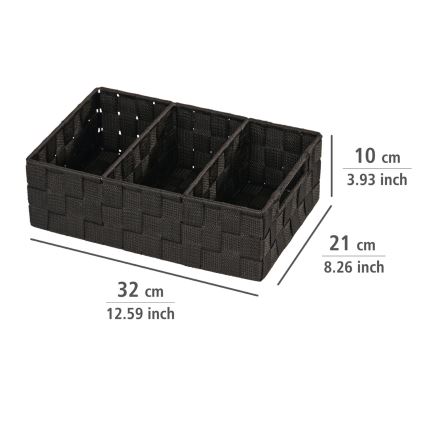 WENKO 20978100 - Organizer ADRIA 32x21 cm czarny