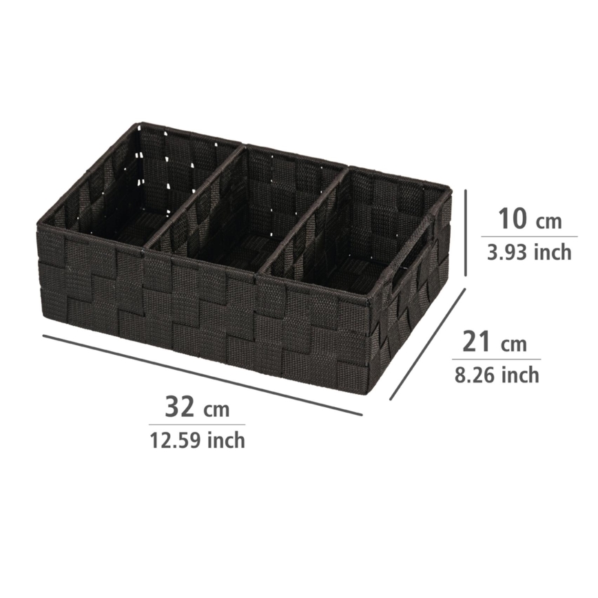 WENKO 20978100 - Organizer ADRIA 32x21 cm czarny