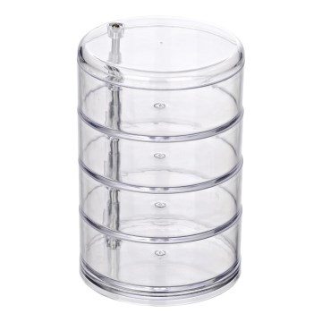 WENKO 20990100 - Organizer TOWER 11,5x17,5 cm przezroczysty