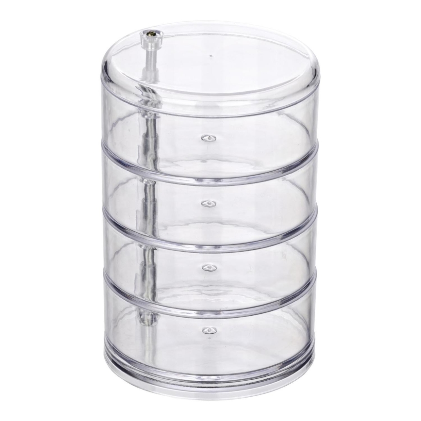 WENKO 20990100 - Organizer TOWER 11,5x17,5 cm przezroczysty