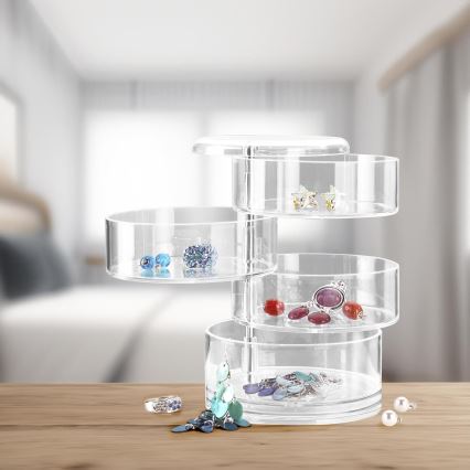 WENKO 20990100 - Organizer TOWER 11,5x17,5 cm przezroczysty