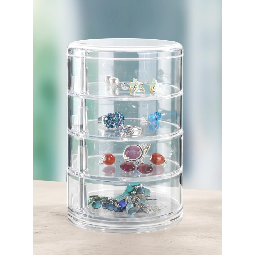 WENKO 20990100 - Organizer TOWER 11,5x17,5 cm przezroczysty