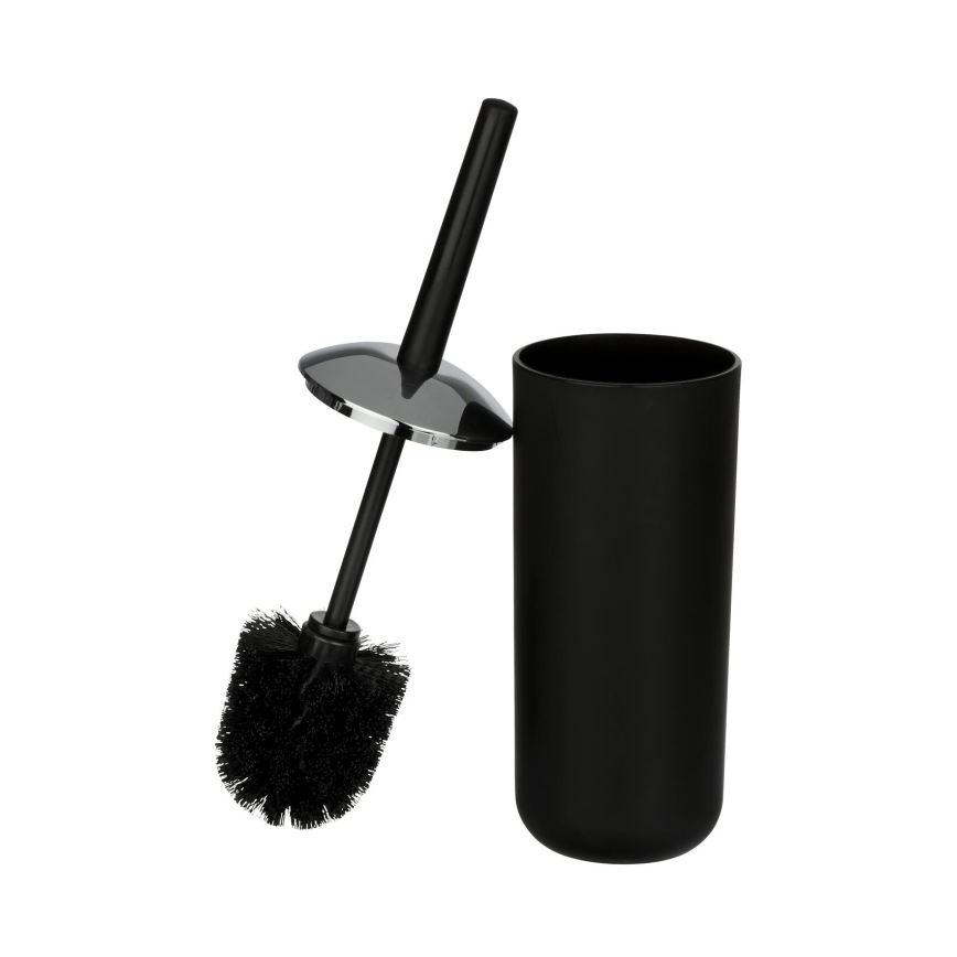 WENKO 21210100 - Szczotka WC BRASIL 10x37 cm czarna/błyszczący chrom