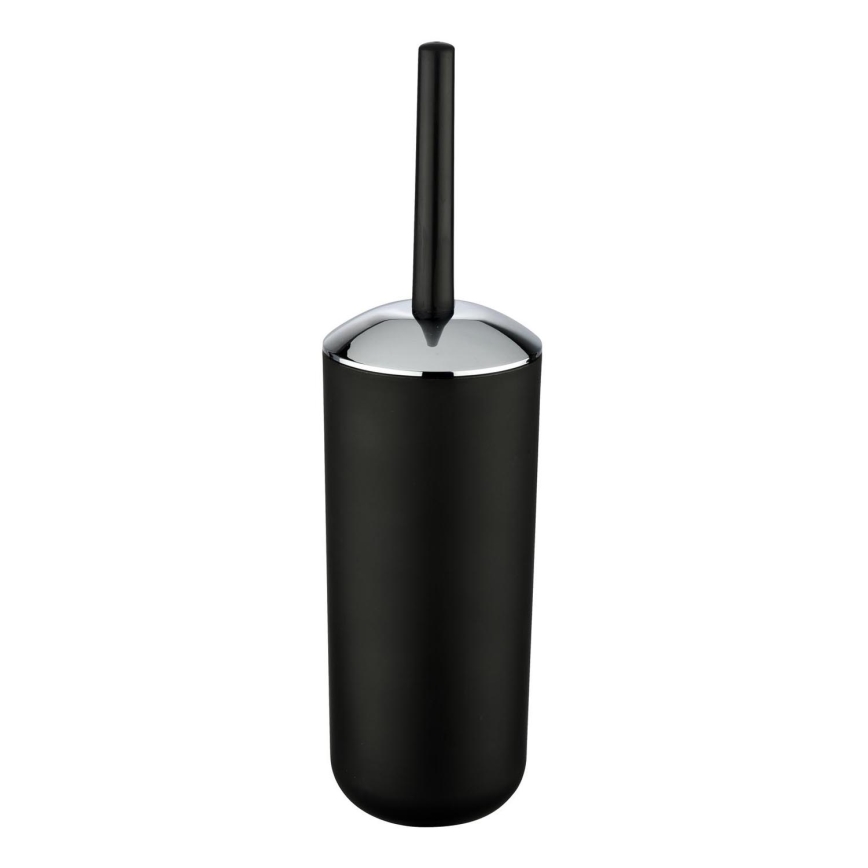 WENKO 21210100 - Szczotka WC BRASIL 10x37 cm czarna/błyszczący chrom