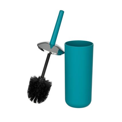 WENKO 21225100 - Szczotka do WC BRASIL 10x37 cm turkusowa/błyszczący chrom