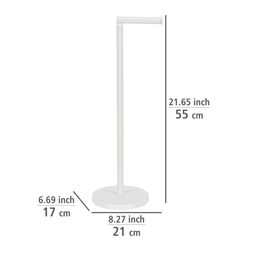 WENKO 21424100 - Uchwyt na papier toaletowy 21x55 cm biały
