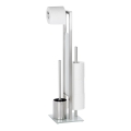 WENKO 21564100 - Szczotka do WC RIVALTA 18x70 cm stal nierdzewna/srebrny/biały/czarny