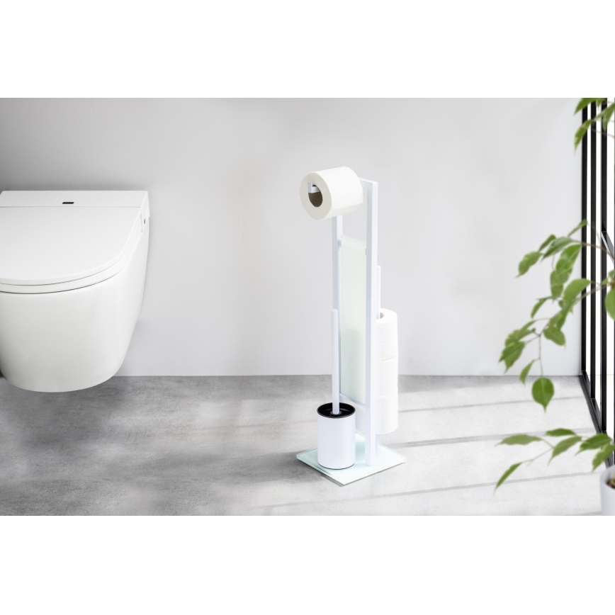 WENKO 21565100 - Szczotka do WC RIVALTA 18x70 cm biała/czarna