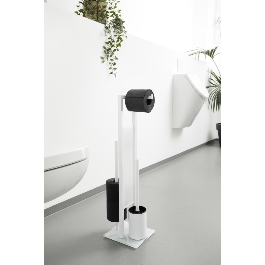 WENKO 21565100 - Szczotka do WC RIVALTA 18x70 cm biała/czarna