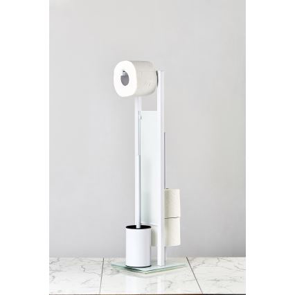 WENKO 21565100 - Szczotka do WC RIVALTA 18x70 cm biała/czarna