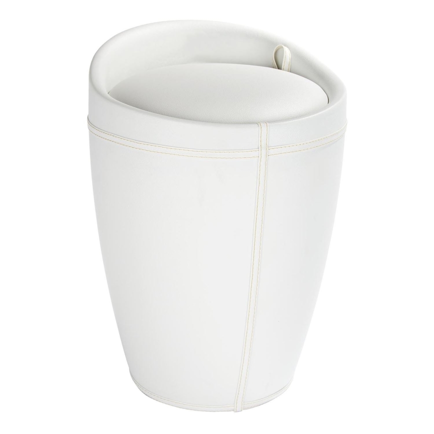 WENKO 21773100 - Stołek CANDY 36x50,5 cm biały/czarny